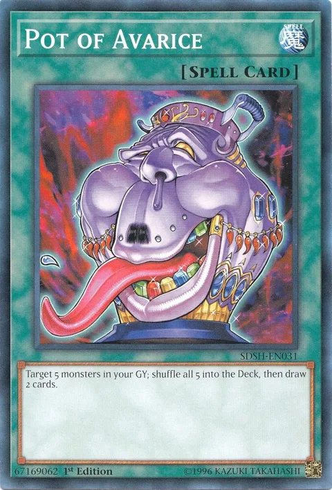 Pot of Avarice SDSH-EN031 Yu-Gi-Oh card from Structure Deck: Shaddoll Showdown