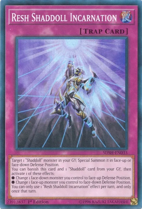 Resh Shaddoll Incarnation SDSH-EN033 Yu-Gi-Oh card from Structure Deck: Shaddoll Showdown
