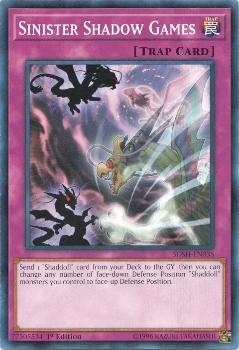 Sinister Shadow Games SDSH-EN035 Yu-Gi-Oh card from Structure Deck: Shaddoll Showdown