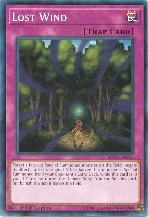 Lost Wind SDSH-EN037 Yu-Gi-Oh card from Structure Deck: Shaddoll Showdown