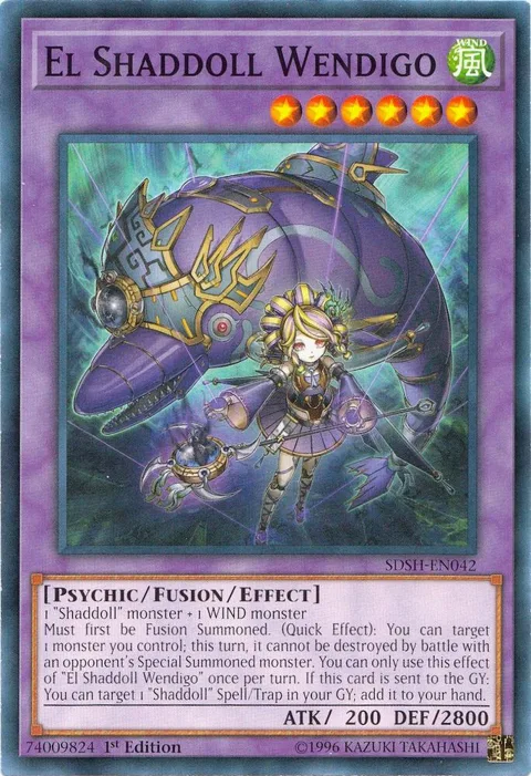 El Shaddoll Wendigo SDSH-EN042 Yu-Gi-Oh card from Structure Deck: Shaddoll Showdown