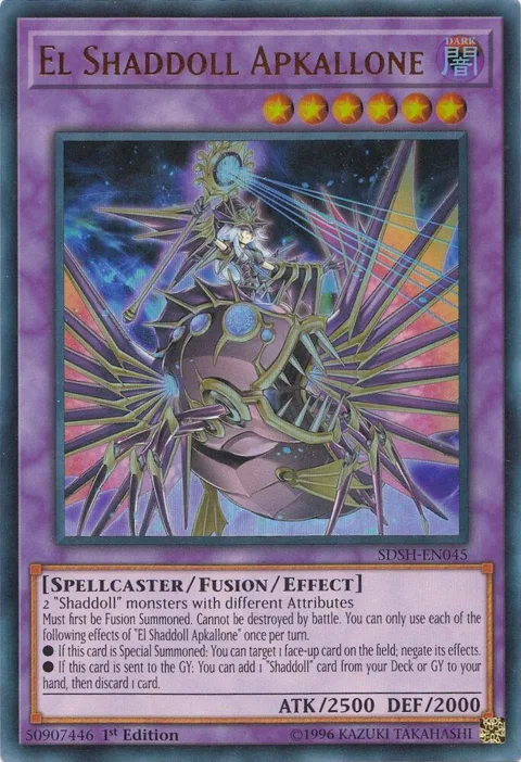 El Shaddoll Apkallone SDSH-EN045 Yu-Gi-Oh card from Structure Deck: Shaddoll Showdown