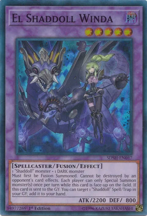 El Shaddoll Winda SDSH-EN047 Yu-Gi-Oh card from Structure Deck: Shaddoll Showdown