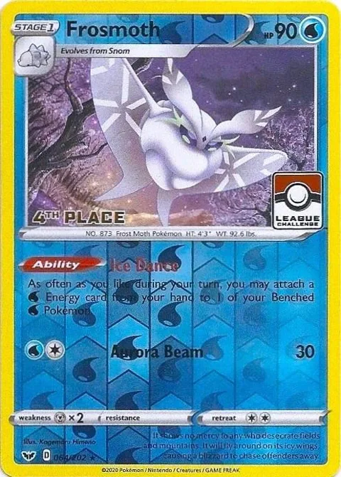 Frosmoth - 064/202 League Challenge [4th Place] #064/202 Reverse Holofoil Pokémon card from League & Championship Cards