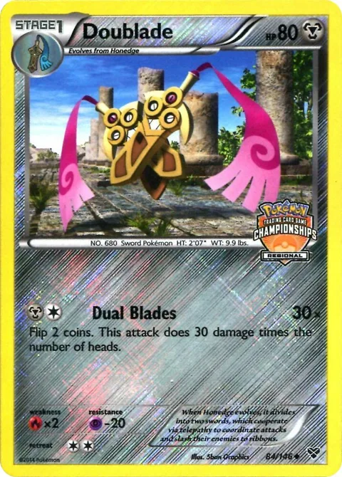 Doublade - 84/146 Regional Championships #084/146 Reverse Holofoil Pokémon card from League & Championship Cards