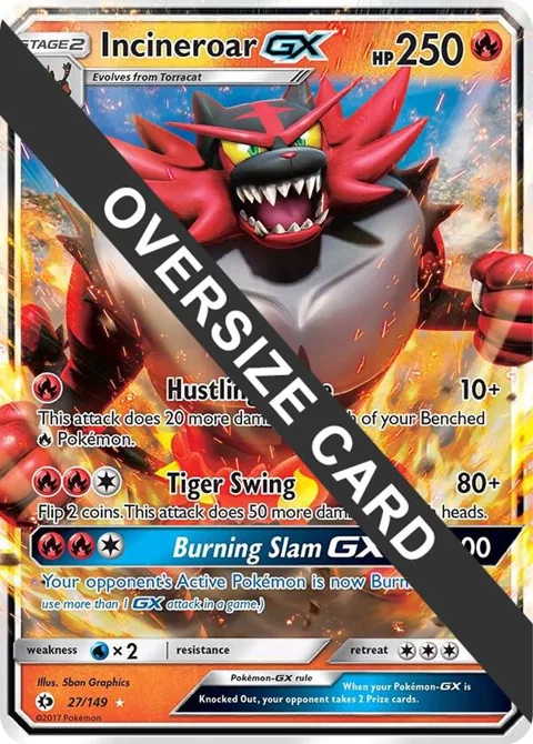 Incineroar GX - 27/149 #027/149 Holofoil Pokémon card from Jumbo Cards