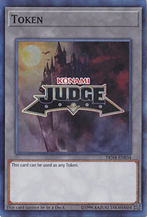 Official Judge Token: TKN4-EN034 TKN4-EN034 Yu-Gi-Oh card from Judge Promotional Cards