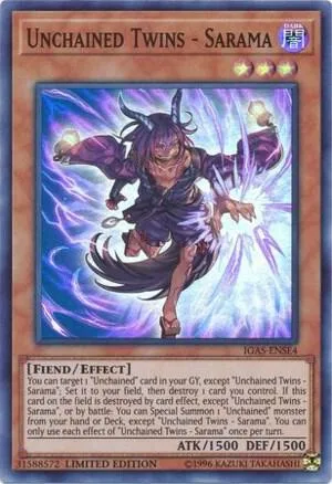 Unchained Twins - Sarama IGAS-ENSE4 Yu-Gi-Oh card from Ignition Assault