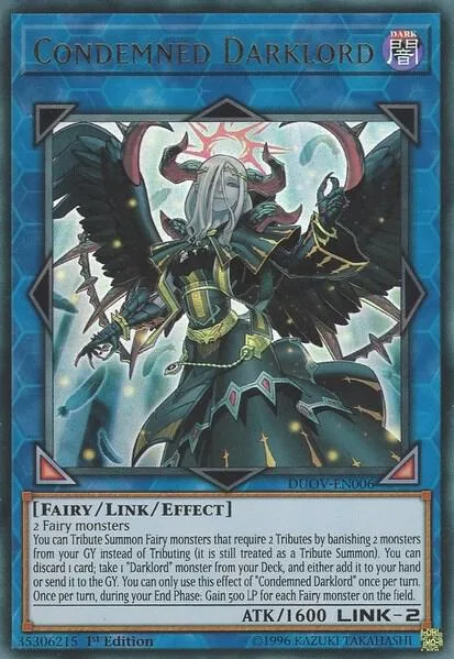Condemned Darklord DUOV-EN006 Yu-Gi-Oh card from Duel Overload