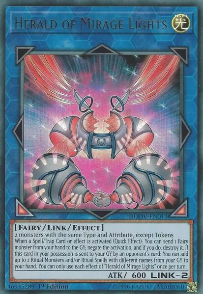 Herald of Mirage Lights DUOV-EN011 Yu-Gi-Oh card from Duel Overload