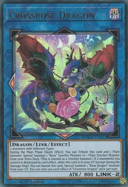 Crossrose Dragon DUOV-EN015 Yu-Gi-Oh card from Duel Overload