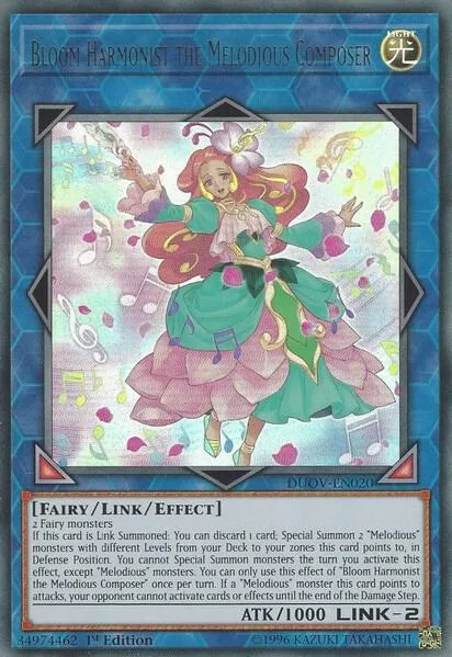 Bloom Harmonist the Melodious Composer DUOV-EN020 Yu-Gi-Oh card from Duel Overload