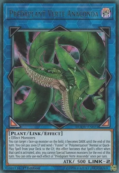 Predaplant Verte Anaconda DUOV-EN021 Yu-Gi-Oh card from Duel Overload