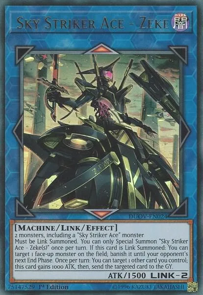 Sky Striker Ace - Zeke DUOV-EN024 Yu-Gi-Oh card from Duel Overload