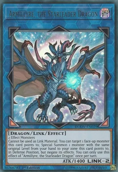 Armillyre, the Starleader Dragon DUOV-EN029 Yu-Gi-Oh card from Duel Overload