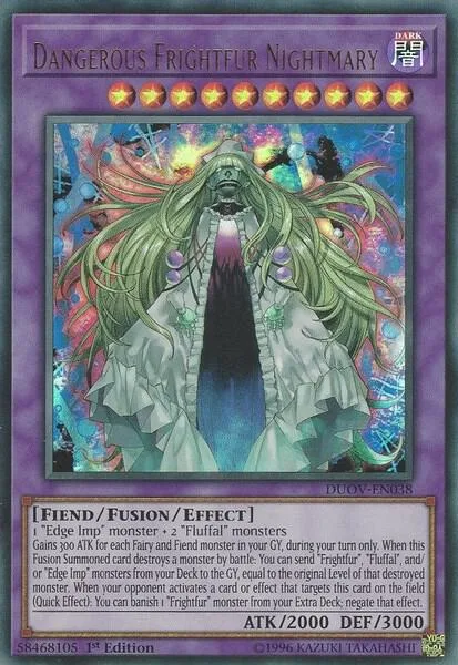Dangerous Frightfur Nightmary DUOV-EN038 Yu-Gi-Oh card from Duel Overload