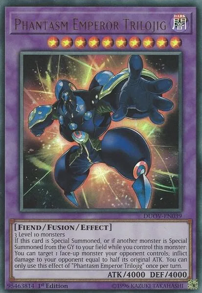 Phantasm Emperor Trilojig DUOV-EN039 Yu-Gi-Oh card from Duel Overload