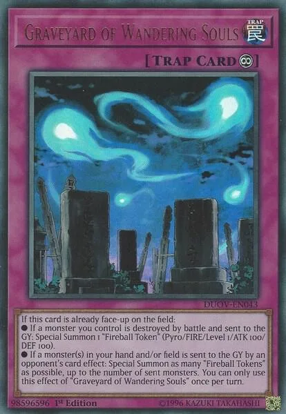 Graveyard of Wandering Souls DUOV-EN043 Yu-Gi-Oh card from Duel Overload