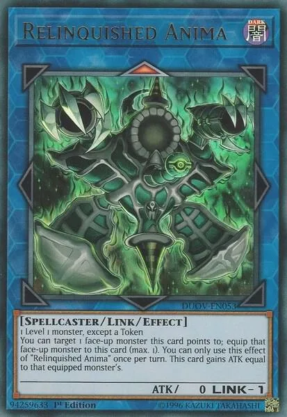 Relinquished Anima DUOV-EN053 Yu-Gi-Oh card from Duel Overload