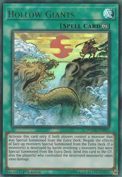 Hollow Giants DUOV-EN055 Yu-Gi-Oh card from Duel Overload