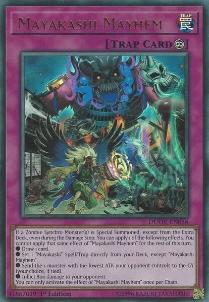 Mayakashi Mayhem DUOV-EN056 Yu-Gi-Oh card from Duel Overload
