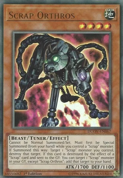 Scrap Orthros DUOV-EN067 Yu-Gi-Oh card from Duel Overload