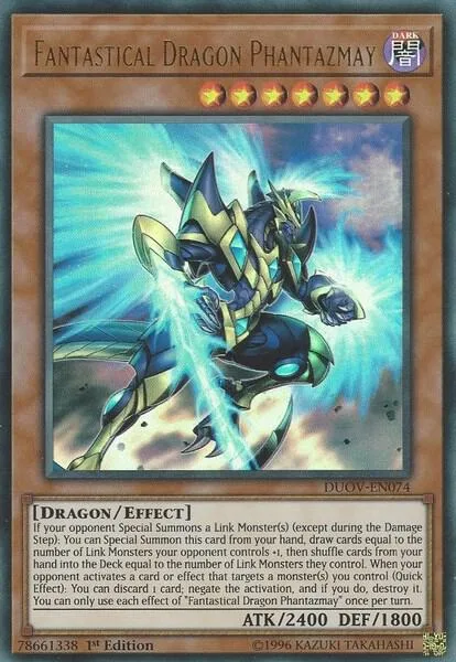 Fantastical Dragon Phantazmay DUOV-EN074 Yu-Gi-Oh card from Duel Overload