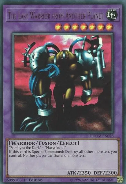 The Last Warrior from Another Planet DUOV-EN076 Yu-Gi-Oh card from Duel Overload