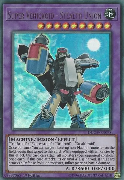 Super Vehicroid - Stealth Union DUOV-EN078 Yu-Gi-Oh card from Duel Overload