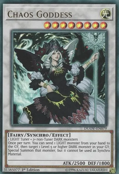 Chaos Goddess DUOV-EN079 Yu-Gi-Oh card from Duel Overload