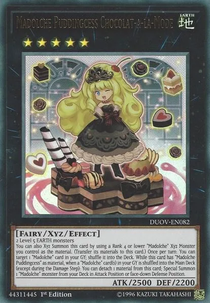 Madolche Puddingcess Chocolat-a-la-Mode DUOV-EN082 Yu-Gi-Oh card from Duel Overload