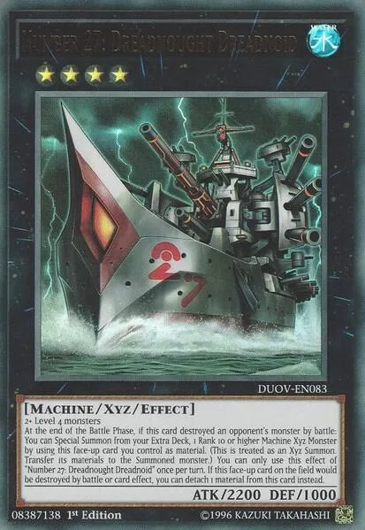 Number 27: Dreadnought Dreadnoid DUOV-EN083 Yu-Gi-Oh card from Duel Overload