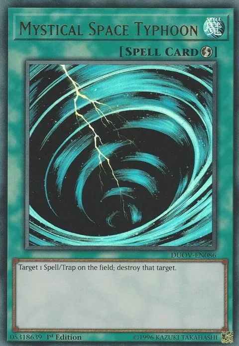 Mystical Space Typhoon DUOV-EN086 Yu-Gi-Oh card from Duel Overload