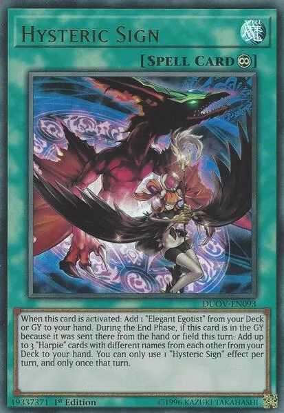 Hysteric Sign DUOV-EN093 Yu-Gi-Oh card from Duel Overload