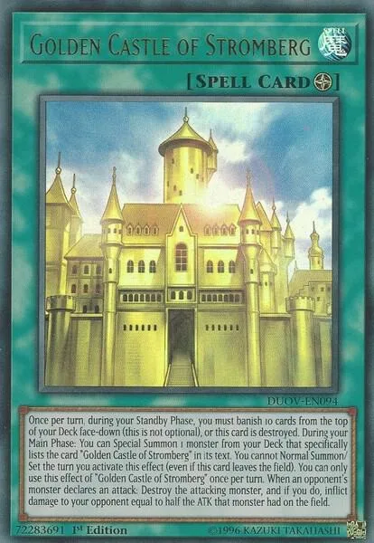 Golden Castle of Stromberg DUOV-EN094 Yu-Gi-Oh card from Duel Overload
