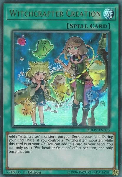 Witchcrafter Creation DUOV-EN096 Yu-Gi-Oh card from Duel Overload