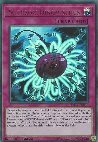 Paleozoic Dinomischus DUOV-EN098 Yu-Gi-Oh card from Duel Overload