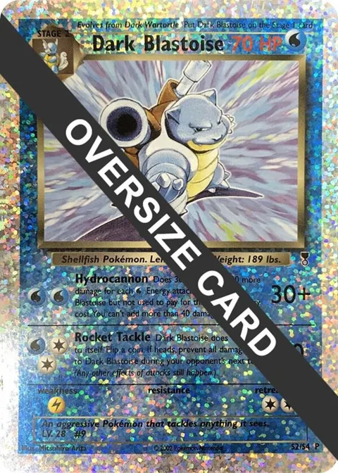 Dark Blastoise - S2/S4 Box Topper #S2/S4 Reverse Holofoil Pokémon card from Jumbo Cards