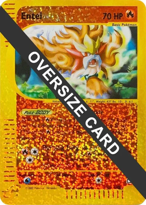 Entei - 5/12 Box Topper #005/012 Reverse Holofoil Pokémon card from Jumbo Cards