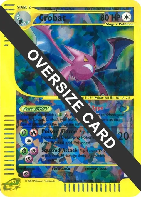 Crobat - 10/12 Box Topper #010/012 Reverse Holofoil Pokémon card from Jumbo Cards