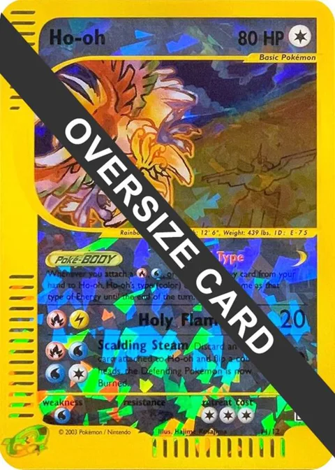 Ho-oh - 11/12 Box Topper #011/012 Reverse Holofoil Pokémon card from Jumbo Cards