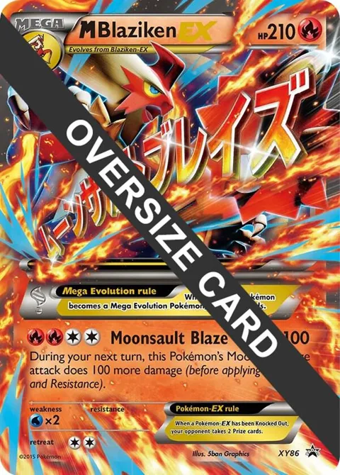 M Blaziken EX #XY86 Holofoil Pokémon card from Jumbo Cards