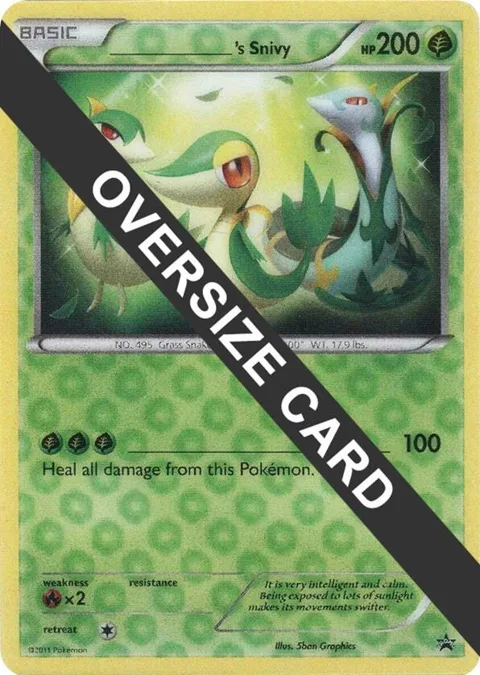 ______'s Snivy #N/A Reverse Holofoil Pokémon card from Jumbo Cards
