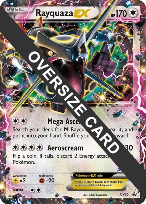 Rayquaza EX #XY69 Holofoil Pokémon card from Jumbo Cards