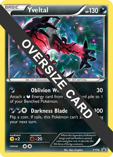 Yveltal #XY06 Holofoil Pokémon card from Jumbo Cards