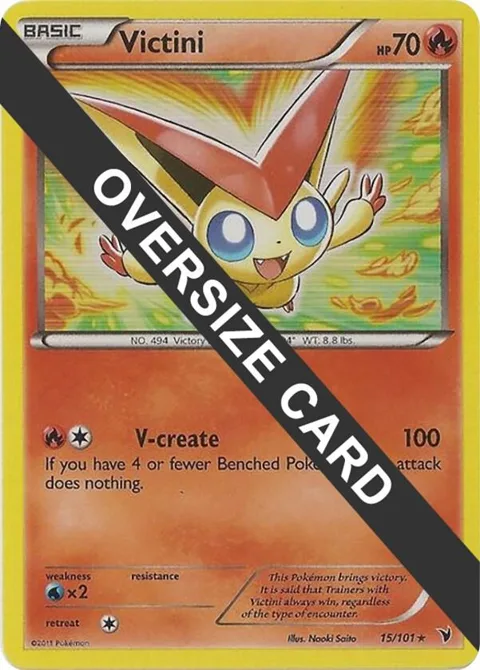 Victini - 15/101 #015/101 Holofoil Pokémon card from Jumbo Cards