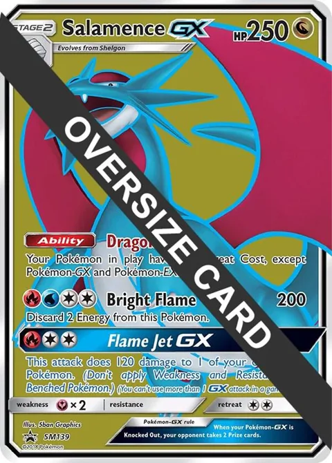 Salamence GX - SM139 SM Black Star Promo #SM139 Holofoil Pokémon card from Jumbo Cards