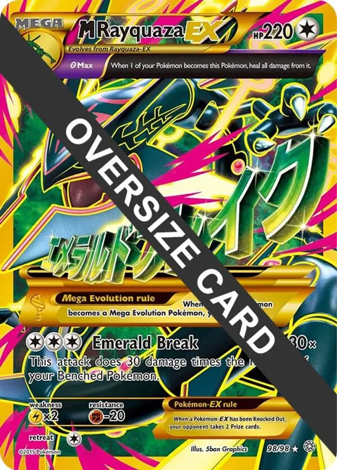 M Rayquaza EX - 98/98 #098/098 Holofoil Pokémon card from Jumbo Cards