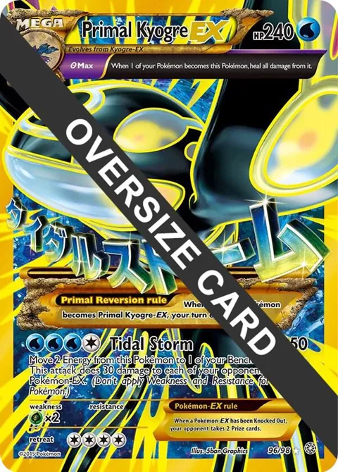 Primal Kyogre EX - 96/98 #096/098 Holofoil Pokémon card from Jumbo Cards