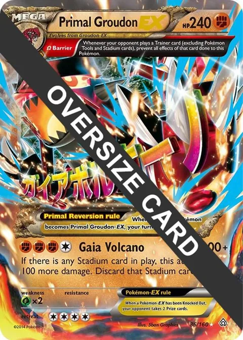 Primal Groudon EX - 86/160 #086/160 Holofoil Pokémon card from Jumbo Cards